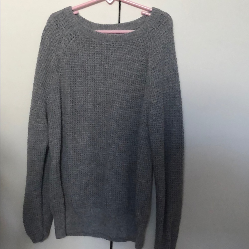 Uniqlo | Girls Gray Knit Sweater
